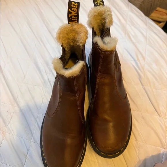Dr. Martens Ankle Boots with Fur Lining - Picture 2 of 3